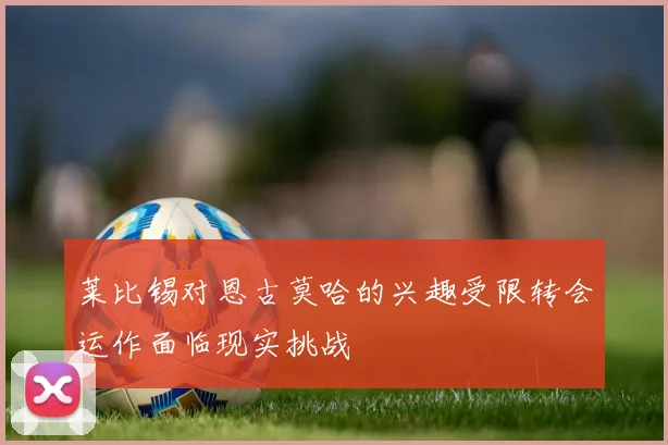 莱比锡对恩古莫哈的兴趣受限转会运作面临现实挑战